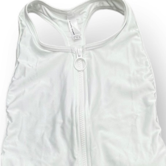 American Apparel Nylon Tricot Zip Up Sleeveless One-Piece - Picture 9 of 11